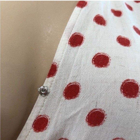 J.O.A wrap mini V-neck polka dots dress size :M - Picture 14 of 16